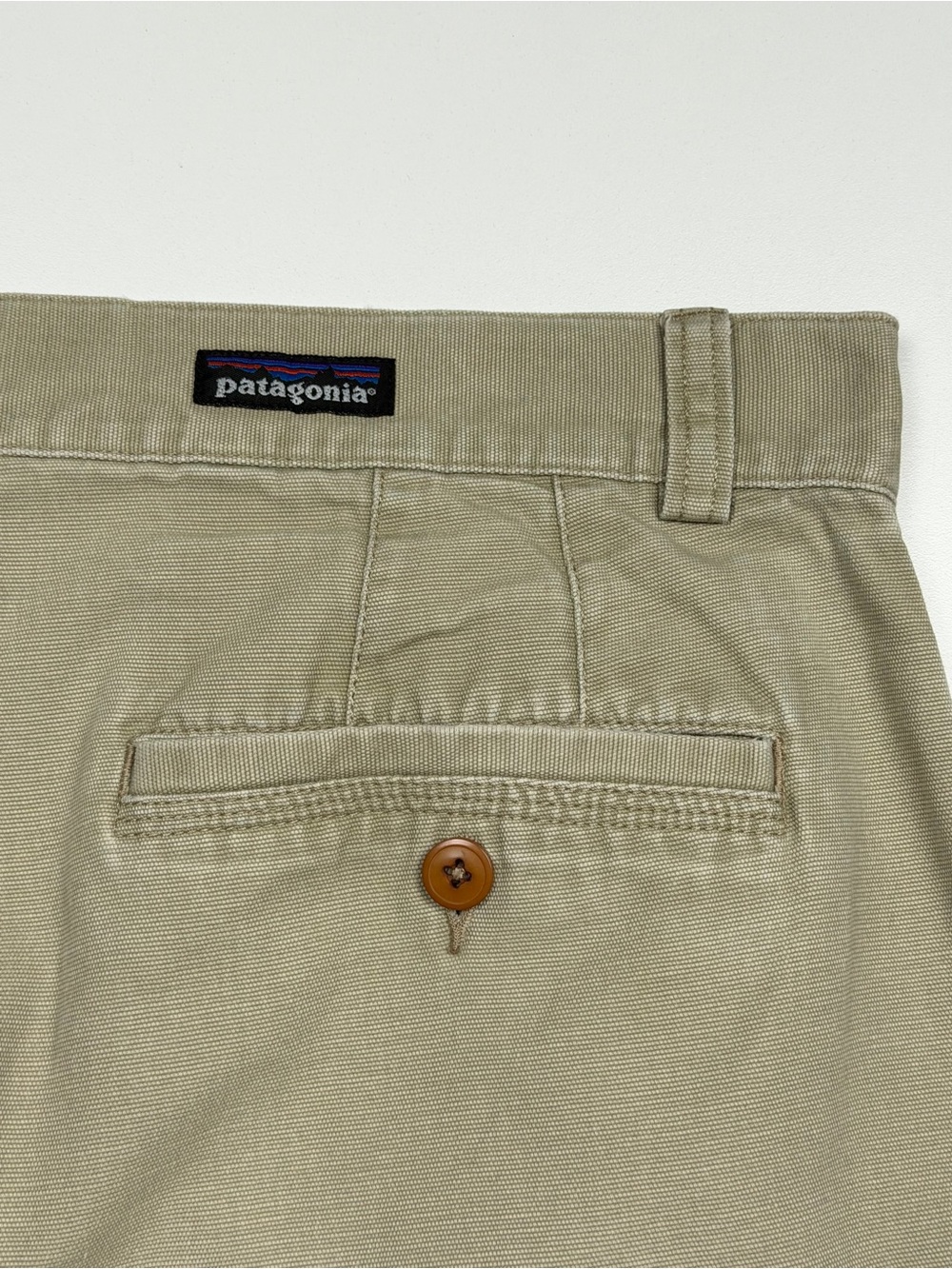 Vintage Patagonia Cotton Twill Chino Pants Mens W36 Khaki 90s Flat Front - Picture 3 of 11